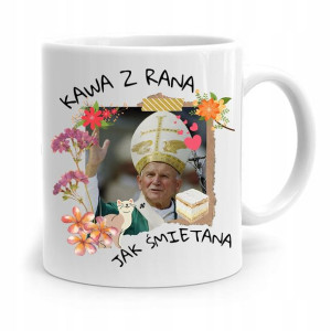 Kubek Prezent Jan Paweł Ii Papież Kawa Z Rana