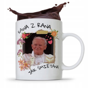 Kubek Prezent Jan Paweł Ii Papież Kawa Z Rana