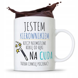 Kubek Prezent Kierownika Na Cuda Trzeba Poczekać
