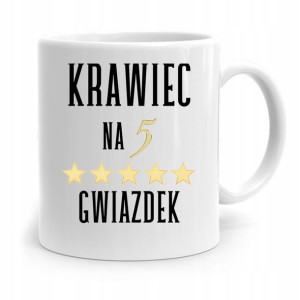 Kubek Prezent Krawcowej Krawca Na 5 Gwiazdek