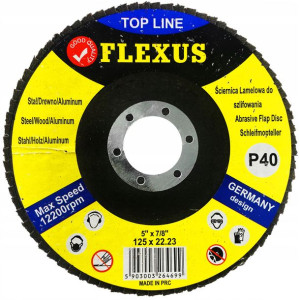 Tarcza Ścierna Listkowa Lamelka Flexus 125 Mm P40