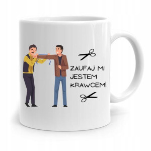 Kubek Prezent Krawcowej Krawca Zaufaj Mi