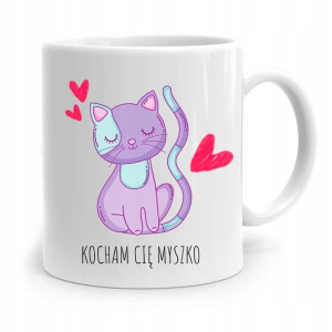 Kubek Prezent Na Dzień Chłopaka Kocham Cię Myszko