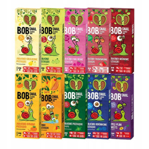 Bob Snail Ślimak Bob 30g - MIX 10 smaków x 1 szt.