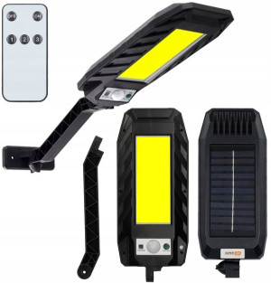 Lampa Uliczna Solarna Led Latarnia 180 Cob + Pilot