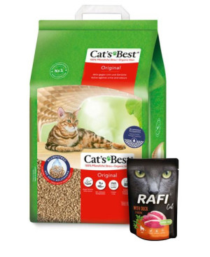 CAT'S BEST ORIGINAL żwirek dla kota 20L + Gratis