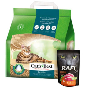 CATS BEST SENSITIVE żwirek dla kota 8L + Gratis