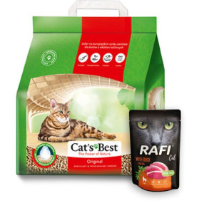 CATS BEST ORIGINAL żwirek dla kota 10L + Gratis