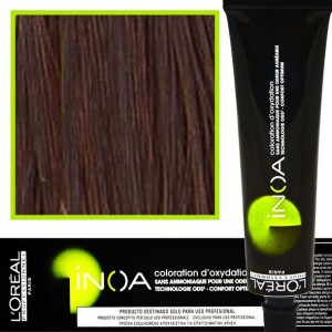Farba bez amoniaku LOREAL INOA Kolor 4.45