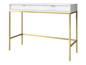 KONSOLA 104 Nowellon Gold TOALETKA z szufladami