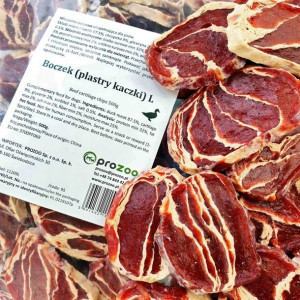 PROZOO BOCZEK Plastry Kaczki Przysmak dla Psa 500g