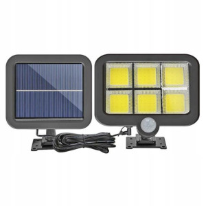 Lampa Solarna 120 Led Z Czujnikiem Ruchu Zmierzchu