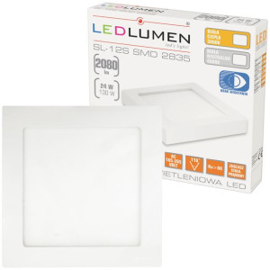 Panel LED Natynkowy 24W 2080lm Plafon Lampa Sufitowa Neutralna LEDLUMEN
