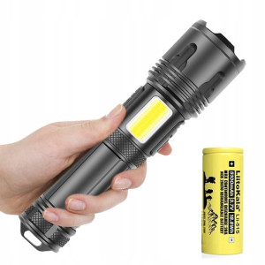 Latarka XHP100 zoom + COB LED + 5100mAh LiitoKala