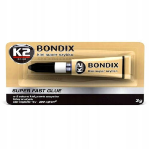 K2 Bondix Klej Szybkoschnący Mocny Szybki 3g