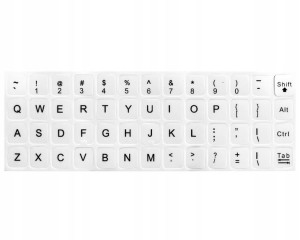 Naklejki Na Klawiaturę Laptopa Pc 13x13 Qwerty Pl