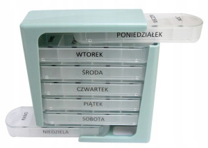 Pillbox Pojemnik Pudełko Na Tabletki Suplementy
