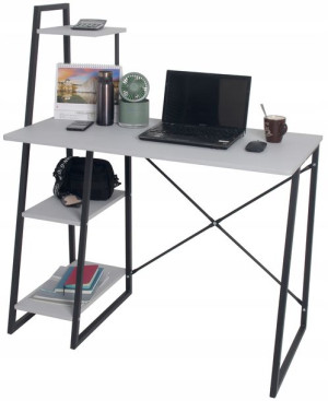 Biurko Komputerowe Stolik Pod Laptopa Szary