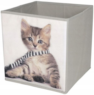 Pudełko Pojemnik Na Zabawki Kot 27x27x28