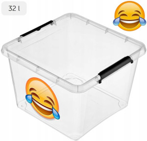 Pojemnik Kosz Pudełko Na Zabawki Z Pokrywą 32 L