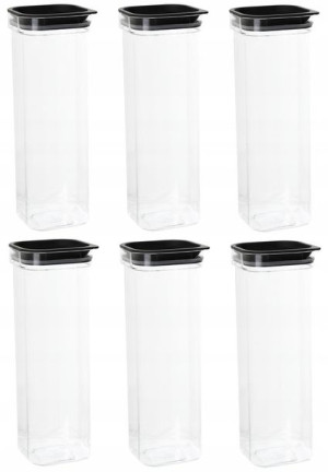 6x Pojemnik Na Żywność Produkty Sypkie Płatki 1,7l