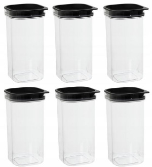 6x Pojemnik Na Żywność Produkty Sypkie Płatki 2,5l