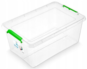 Pojemnik Pudełko Z Pokrywą Na Kółkach 40l Green