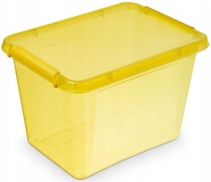 Pojemnik Pudełko Organizer Na Zabawki 19 L Żółty
