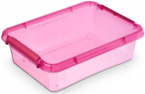 Pojemnik Pudełko Organizer Z Pokrywą 8,5 L Różowy