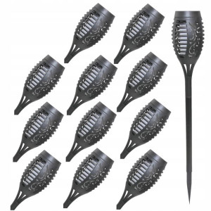 12 X Lampa Solarna Pochodnia Efekt Płomień 12 Led