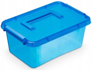 Pojemnik Pudełko Na Zabawki Na Kółkach 4,5 L Blue