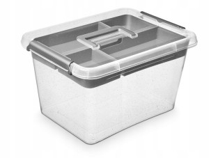 POJEMNIK ANTYBAKTERYJNY 15,5l +rączka + organizer