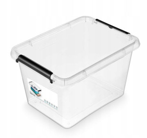 Pojemnik Pudełko Kosz Z Pokrywą Plastik 15,5l 1552