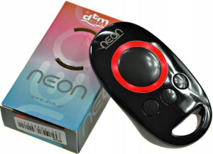 DTM NEON 433MHz czerwona dioda PILOT DO BRAMY + bateria