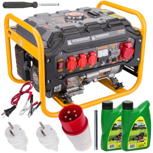 Agregat PRĄDOTWÓRCZY Generator 3000W 230V 12V 400V PM-AGR-3000MNS / PM1194