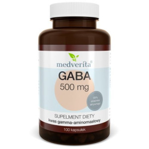 Medverita GABA 500mg Kwas Gamma Aminomasłowy 100k