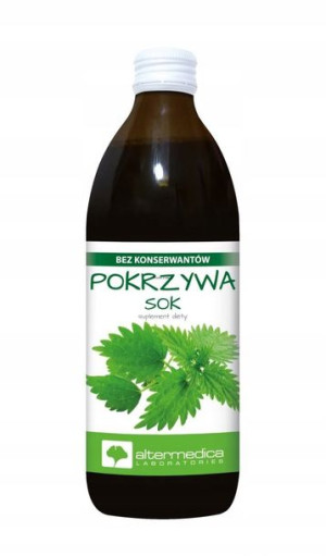 Altermedica Sok Z Pokrzywy 500 Ml Detoks Organizmu