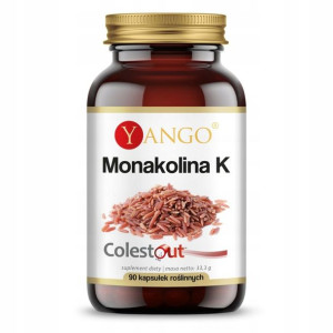 Yango Monakolina K 90 kapsułek Obniża Cholesterol
