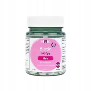 Holland & Barrett Biotyna 120tab WŁOSY SKÓRA