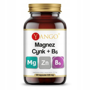 Yango Magnez + cynk + B6 90kaps Zmęczenie i stres