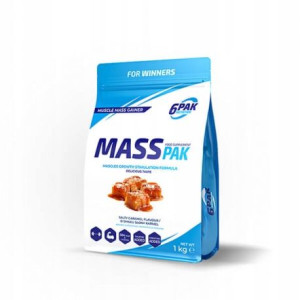6PAK Mass PAK 1 kg Słony Karmel Białko Kreatyna