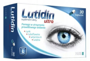 Nord Farm Lutidin Ultra 30 kapsułek WZROK LUTEINA