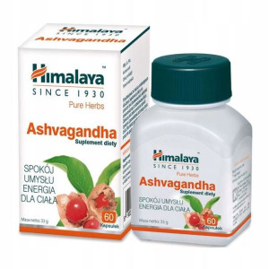 Himalaya ashwagandha 60 kapsułek na stres