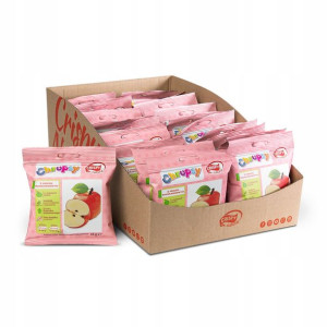 24x Crispy Natural Jabłko z sokiem truskawkowym