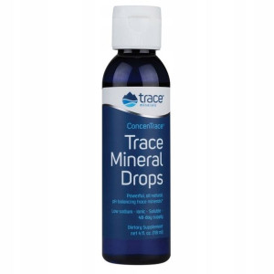 Trace Minerals Drops 118ml Minerały Magnez Bor Lit