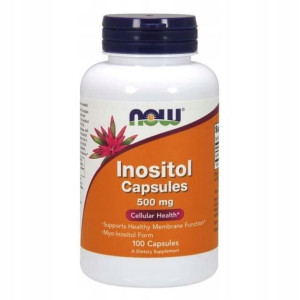 NOW Foods INOZYTOL Inositol 500mg Witamina B8 100k