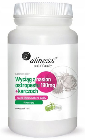 Aliness OSTROPEST + KARCZOCH ekstrakt WĄTROBA 100k