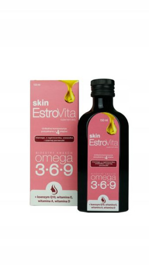 Estrovita Skin Kwasy Omega 3 6 9 Skóra Cera 150 Ml