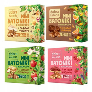Dobra Kaloria Mini Batoniki 4 różne smaki 4x102g