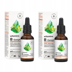 2x Aura Herbals Witamina B Complex B1 B2 B3 B6 B12